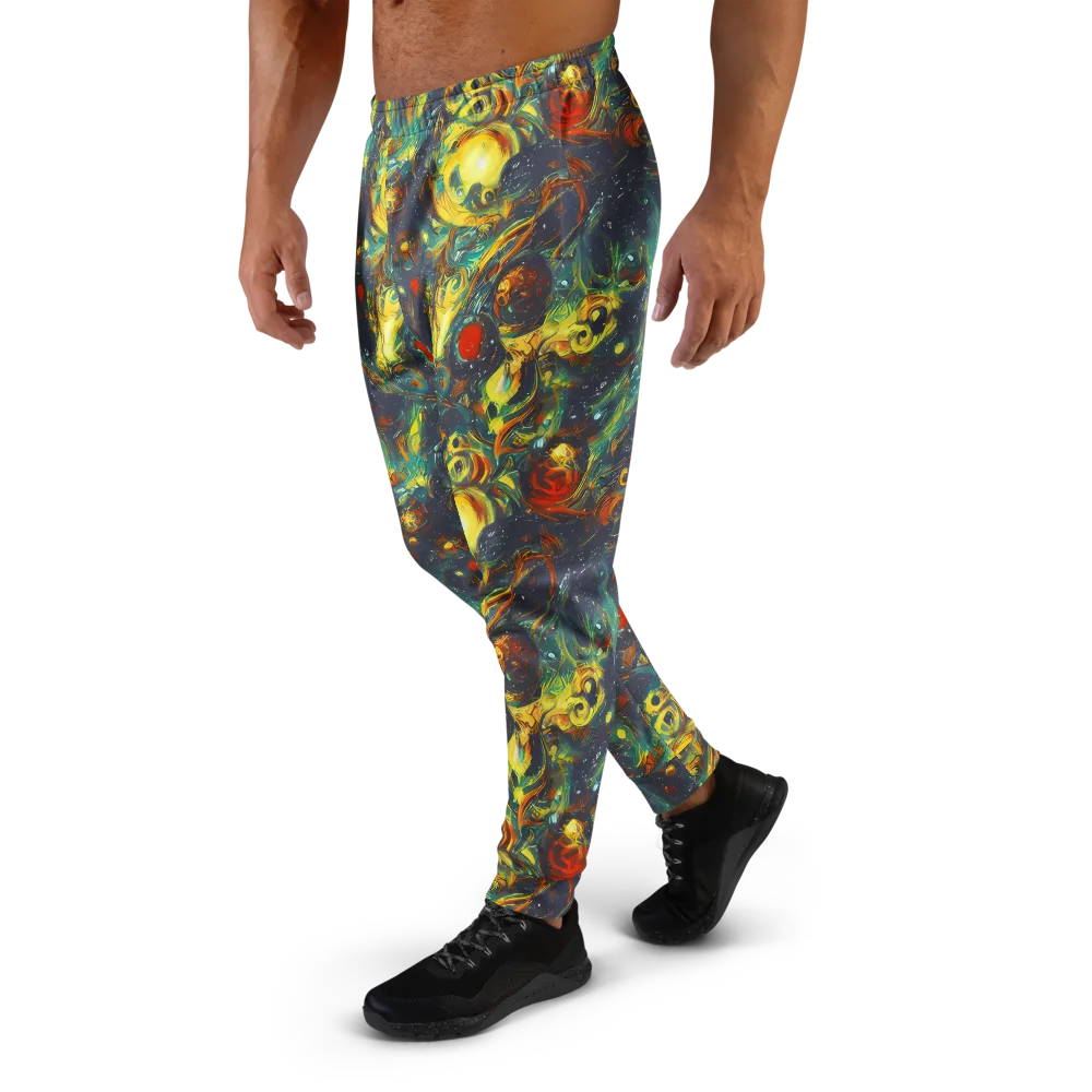 Electric Tidal Pool on Men's Joggers — Left