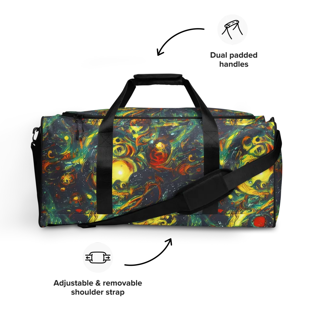 Electric Tidal Pool on Duffle Bag — Front