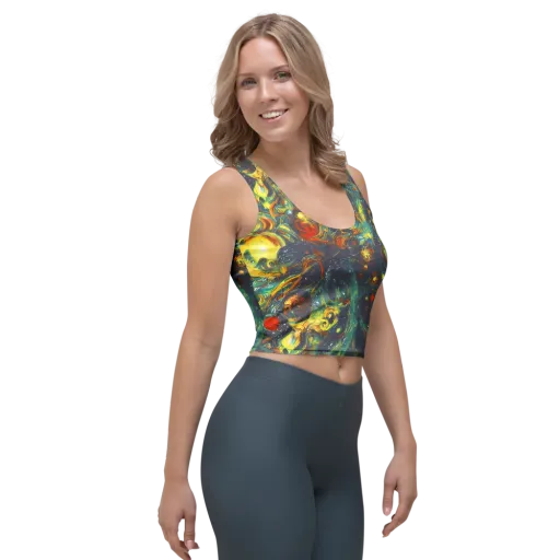 Electric Tidal Pool on a Crop Top