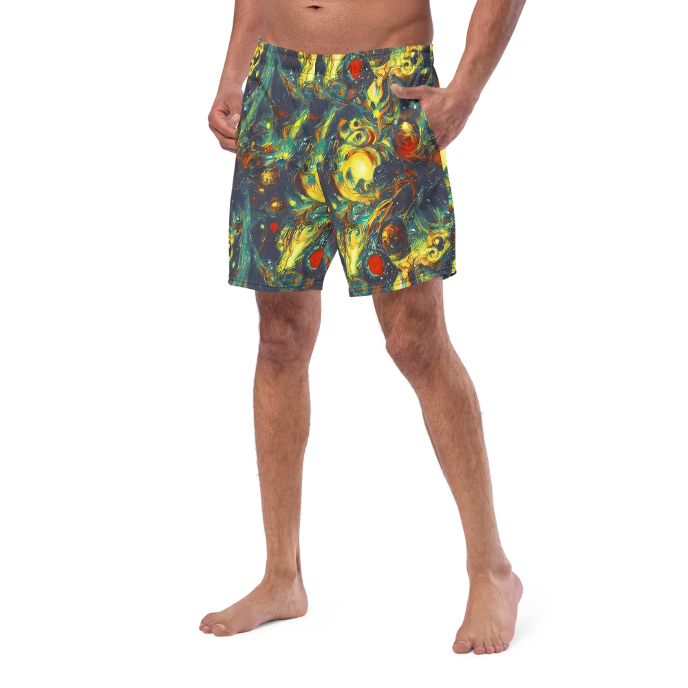 Electric Tidal Pool on Swim Trunks — Left Front