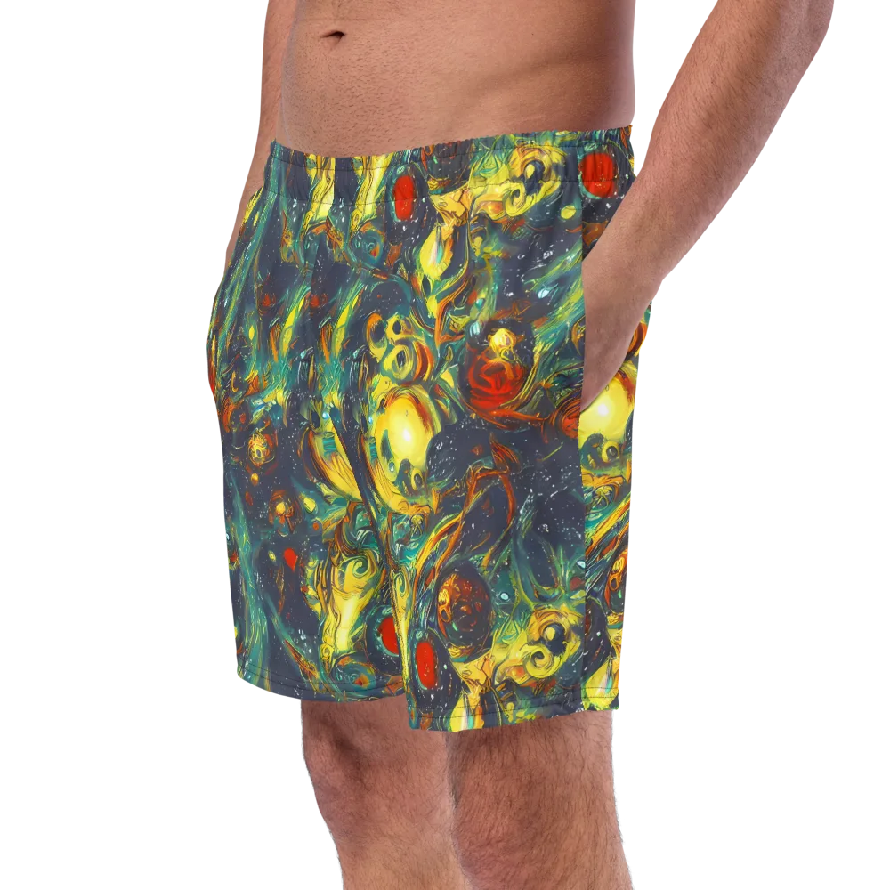 Electric Tidal Pool on Swim Trunks — Left Front