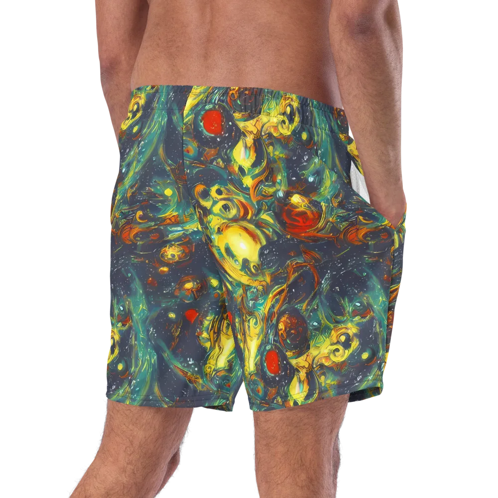Electric Tidal Pool on Swim Trunks — Right Back
