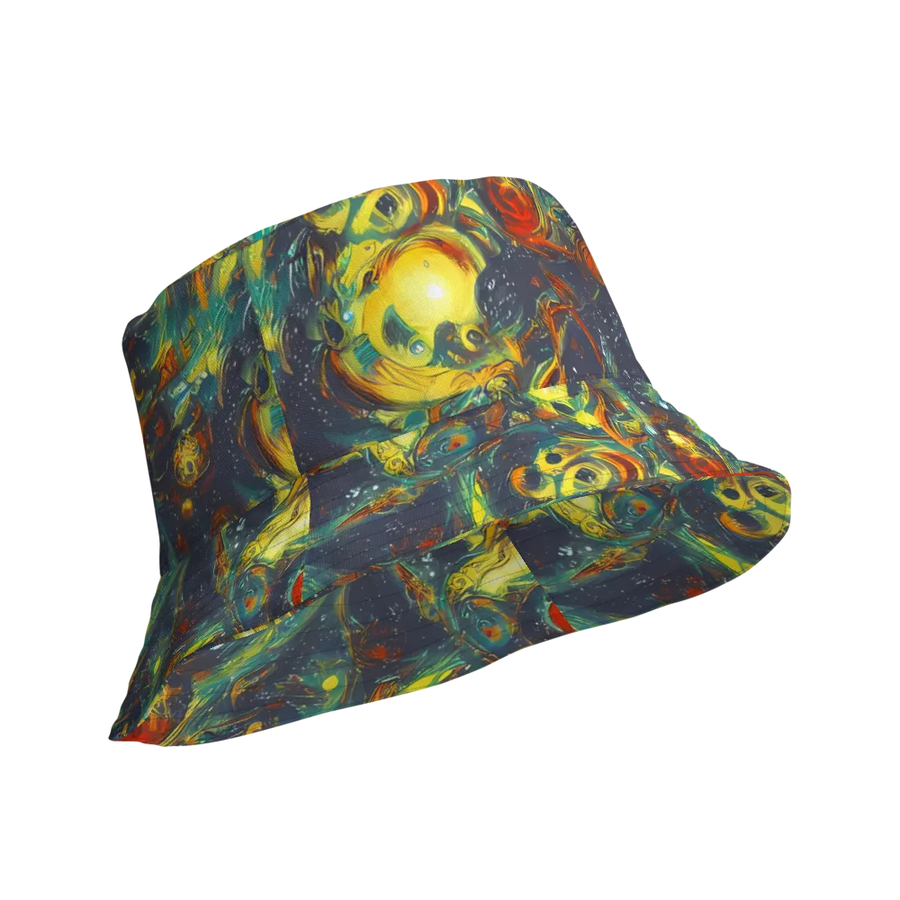 Electric Tidal Pool on Reversible Bucket Hat — Product details Outside