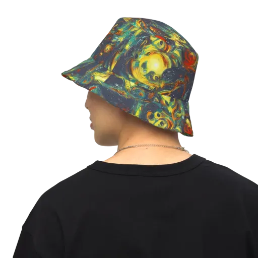 Electric Tidal Pool on a Reversible Bucket Hat