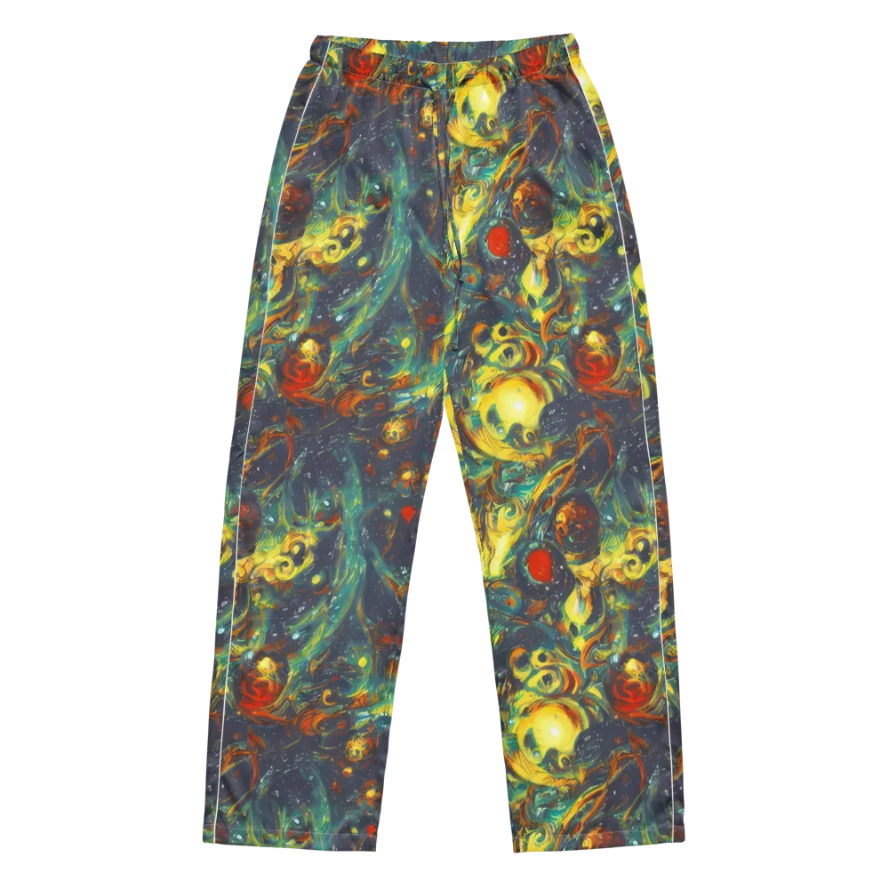 Electric Tidal Pool on Women's Pajama Pants — Front