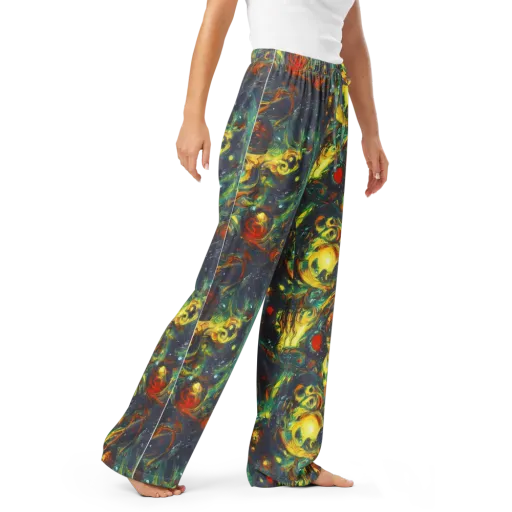 Electric Tidal Pool on a Women's Pajama Pants