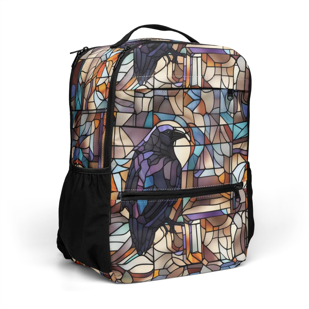 Raven Rose Window on Utility Backpack — Right Front