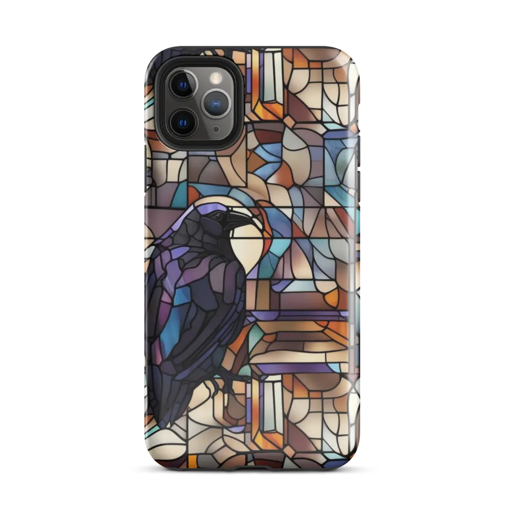 Raven Rose Window on Tough Case for iPhone® — Front
