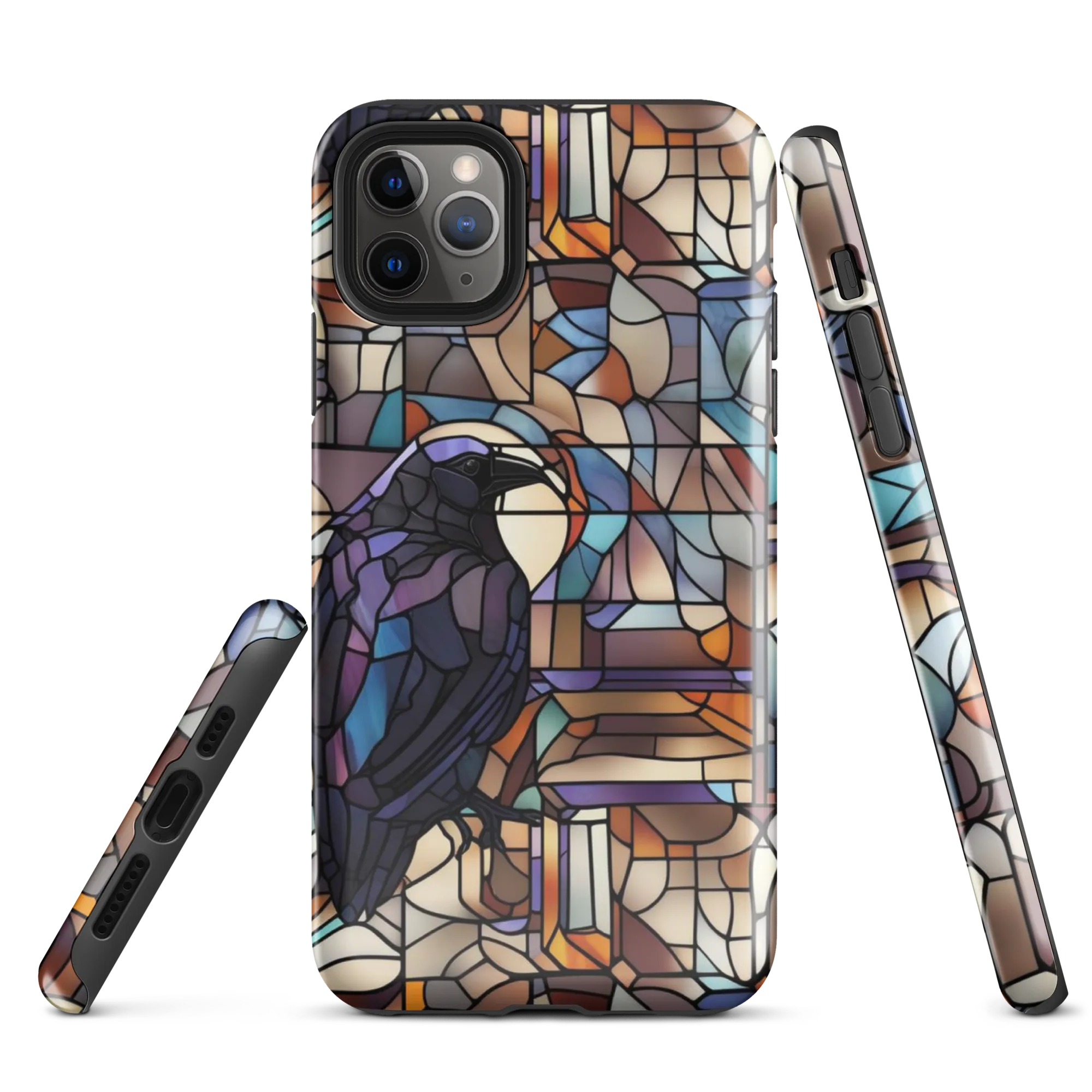 Raven Rose Window on Tough Case for iPhone® — Front