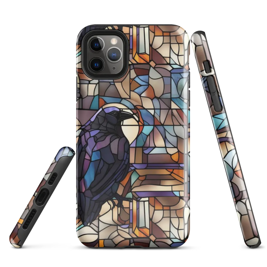 Raven Rose Window on Tough Case for iPhone® — Front