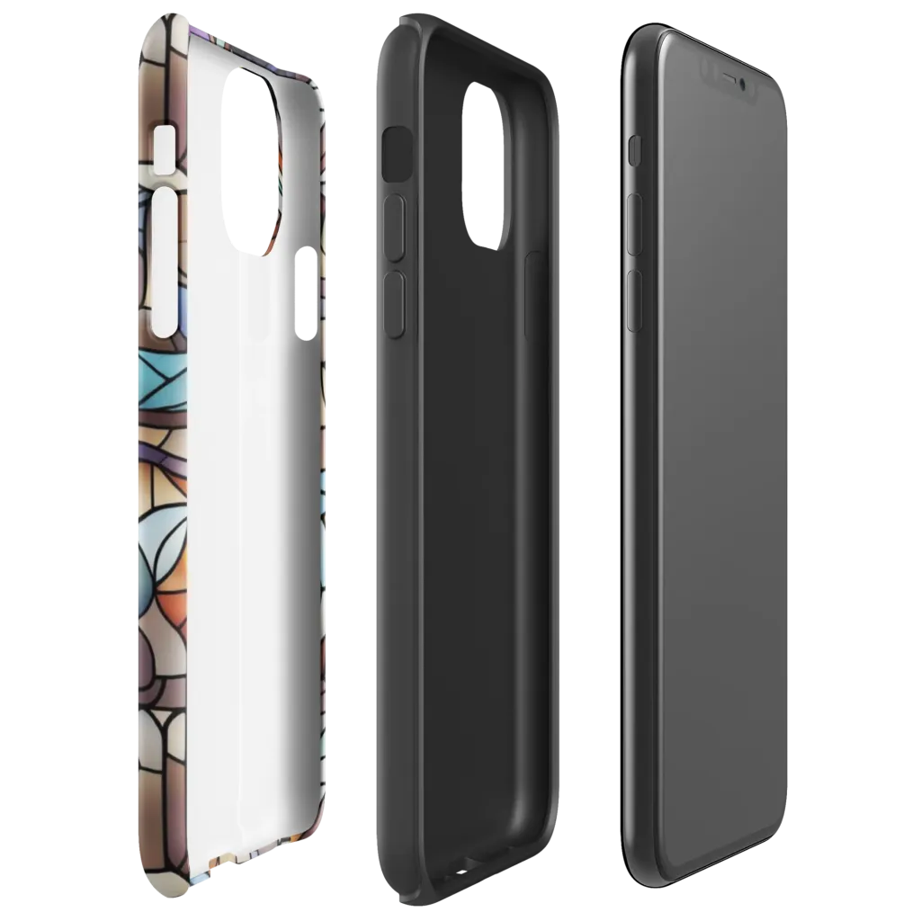 Raven Rose Window on Tough Case for iPhone® — Right