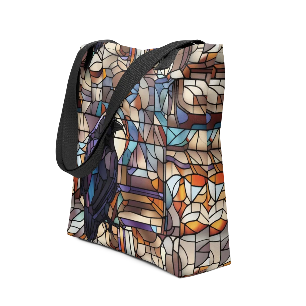 Raven Rose Window on Tote Bag — Front