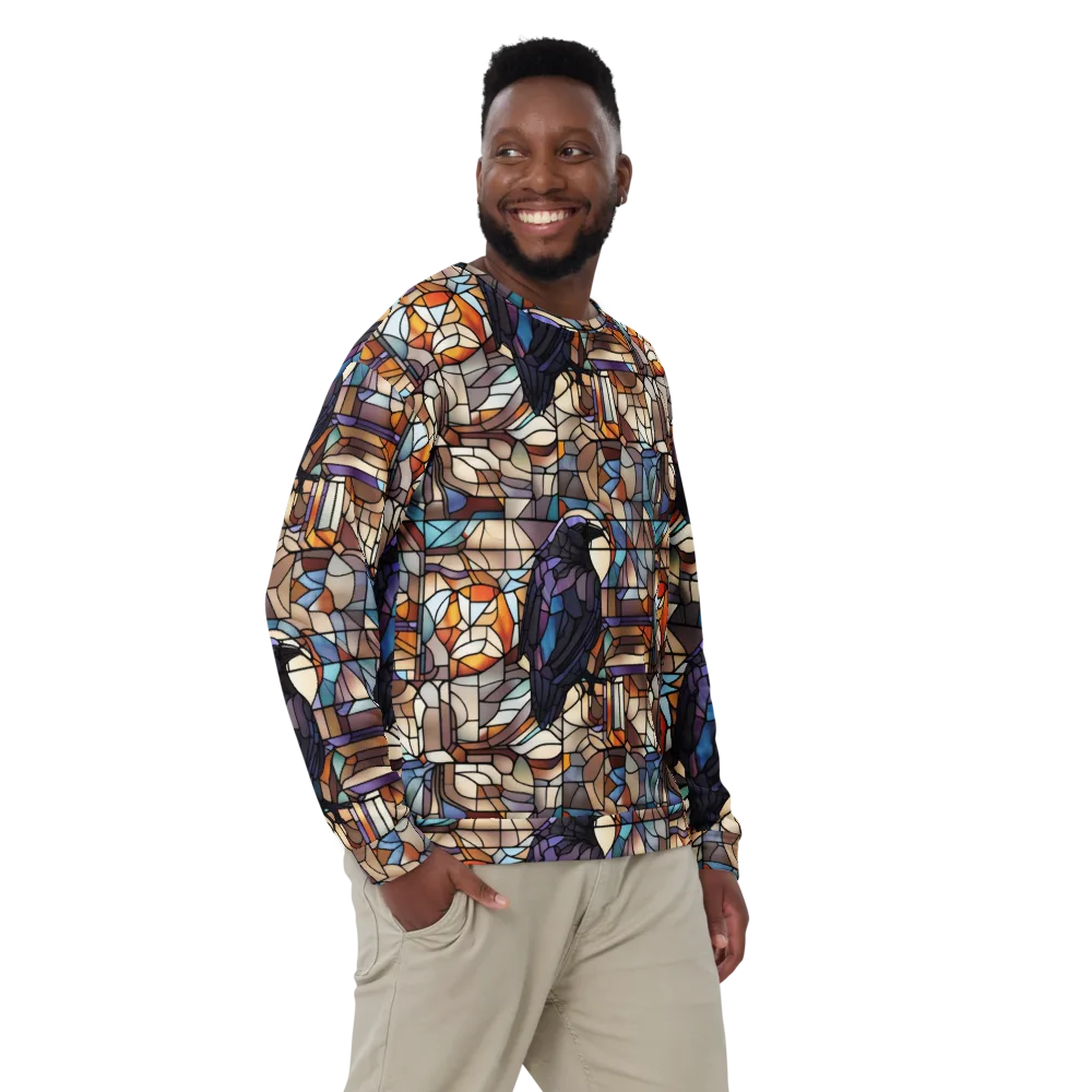 Raven Rose Window on Sweatshirt — Front