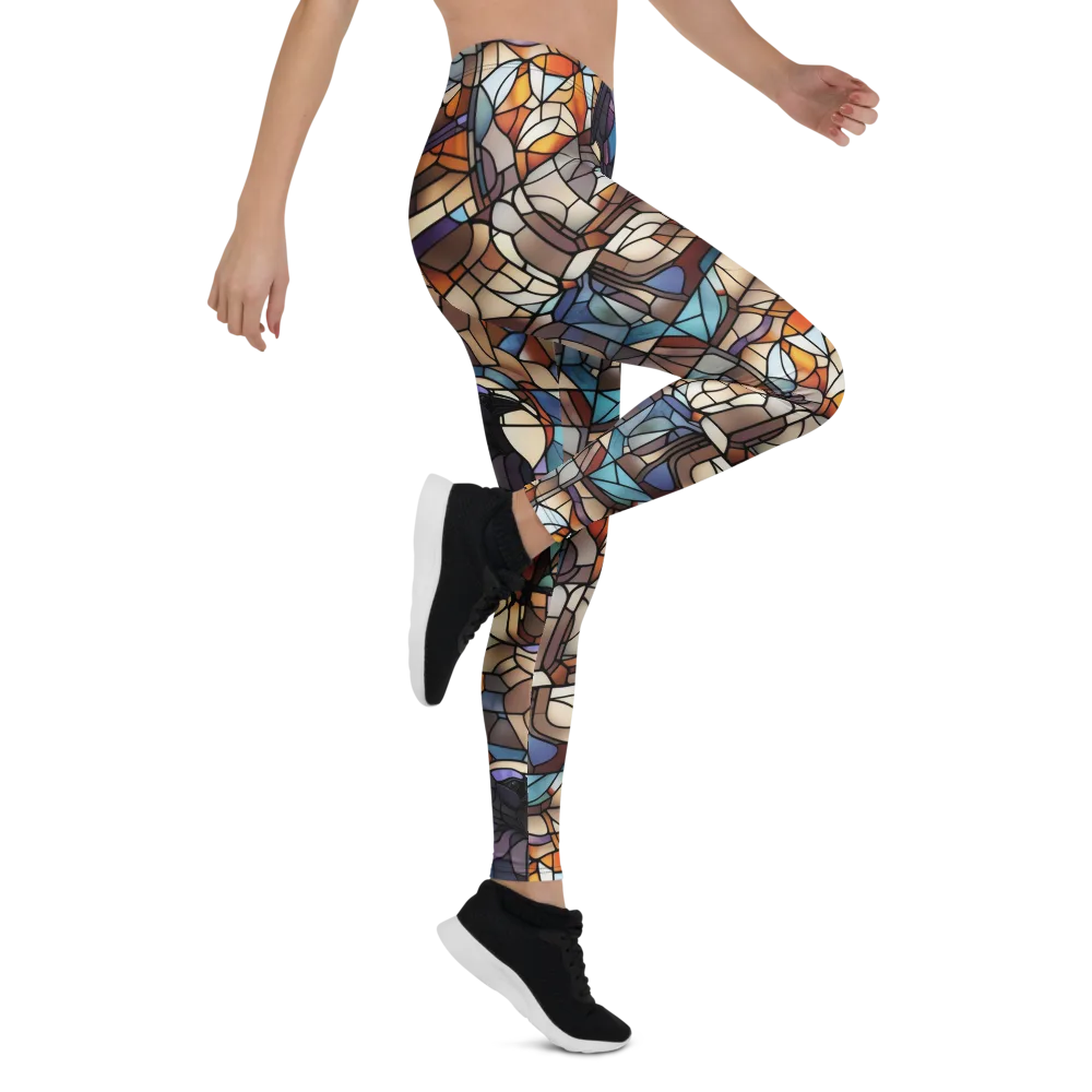 Raven Rose Window on Leggings — Right