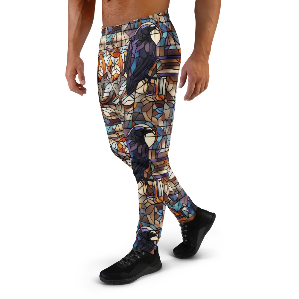 Raven Rose Window on Men's Joggers — Left