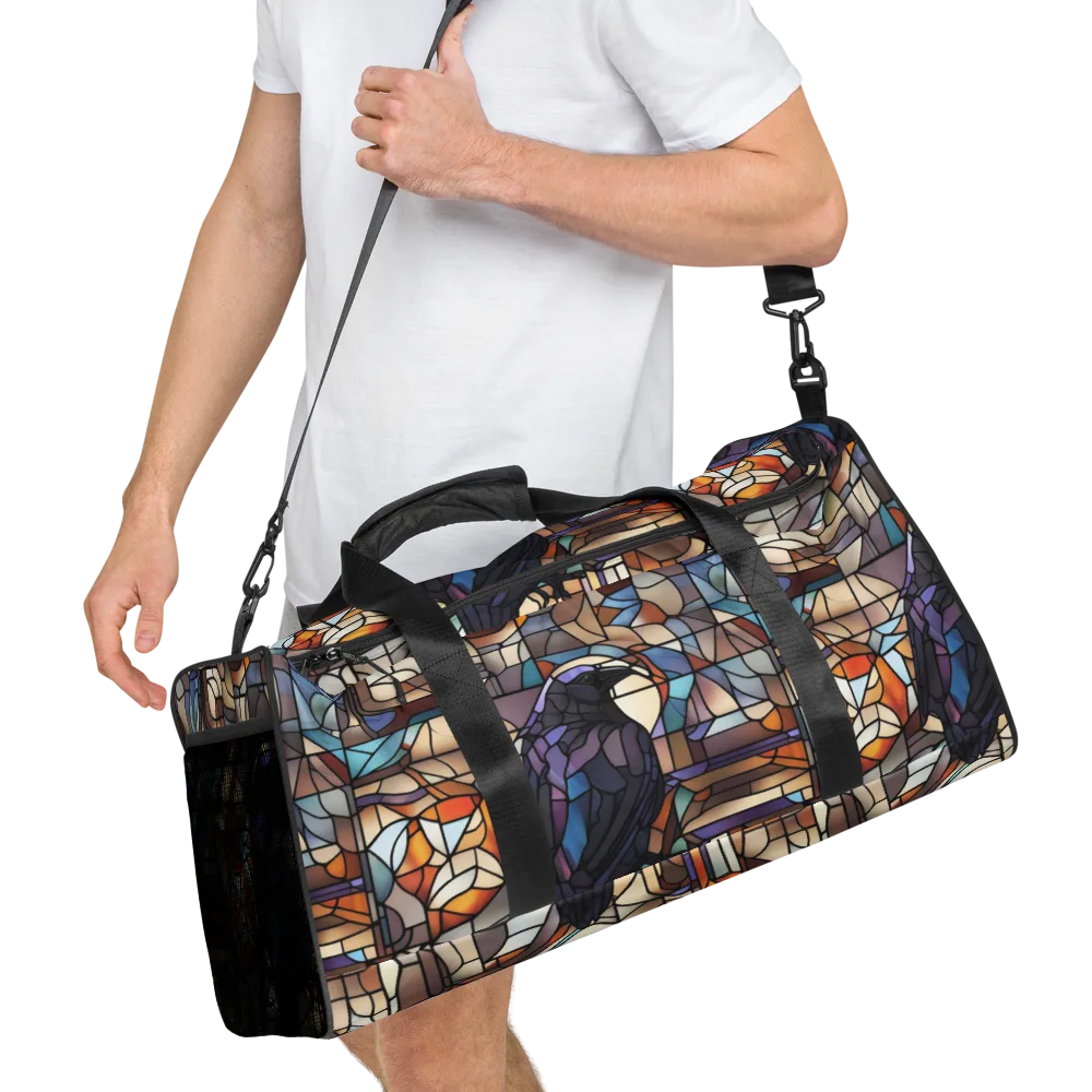 Raven Rose Window on Duffle Bag — Right Front