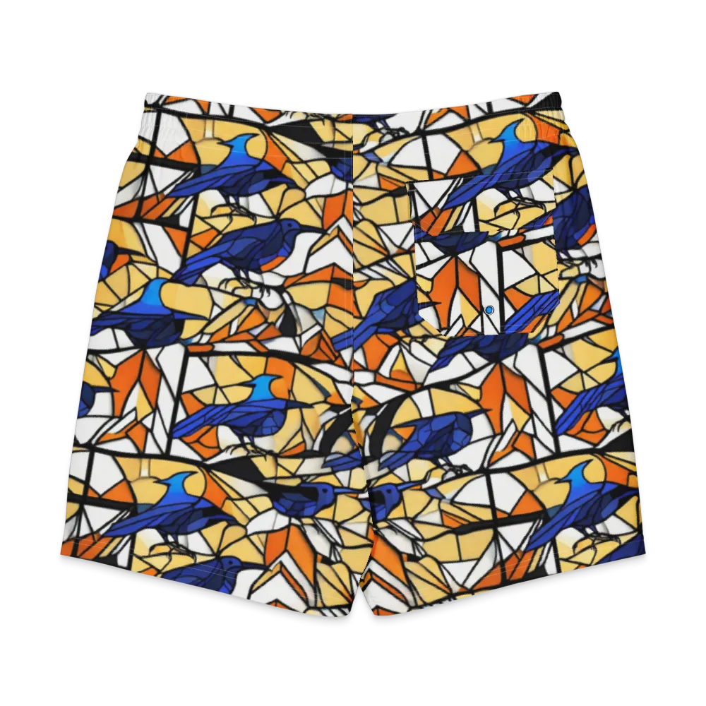 Stained Sky on Men's Board Shorts — Back