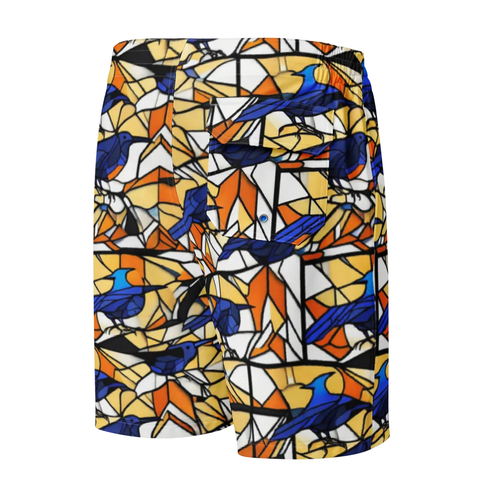 Stained Sky on Men's Board Shorts — Back