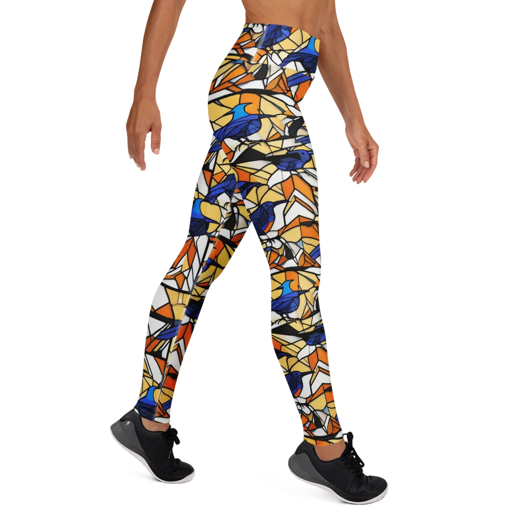 Stained Sky on Yoga Leggings — Right