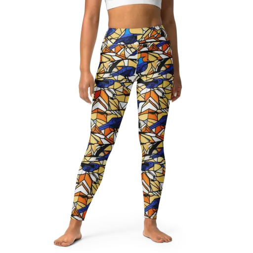 Stained Sky on a Yoga Leggings