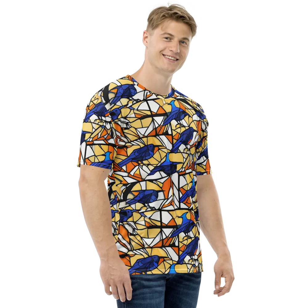 Stained Sky on Men's Crew Neck T-Shirt — Right