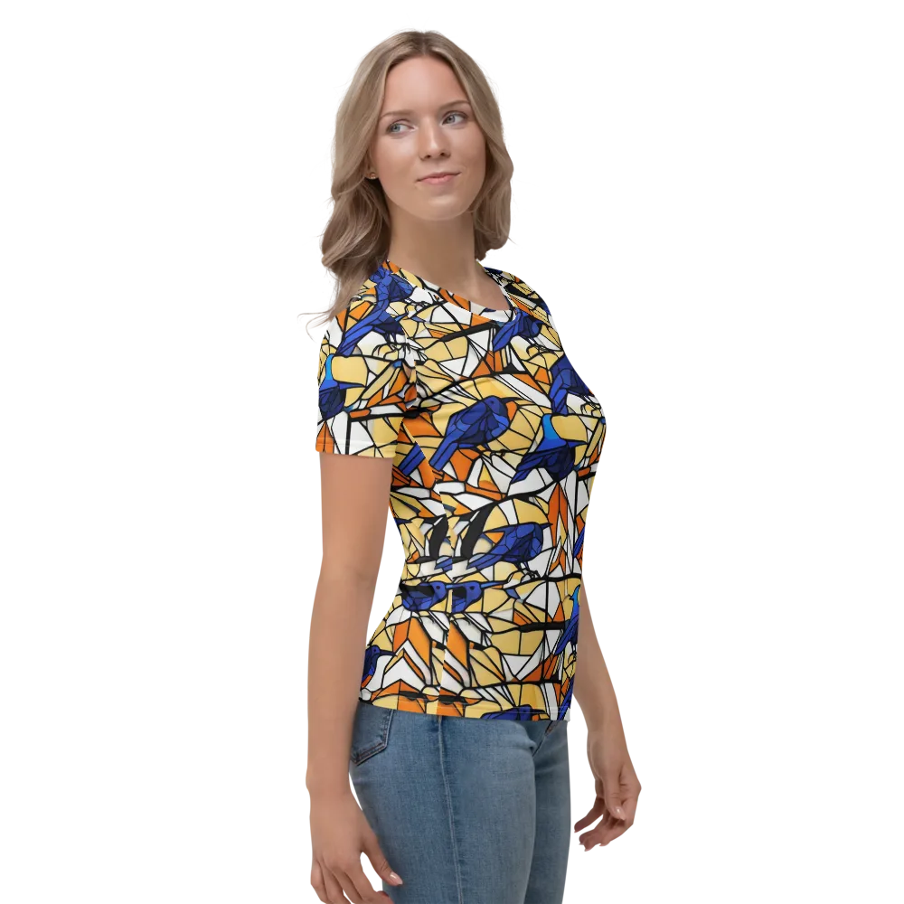 Stained Sky on Women's Crew Neck T-Shirt — Right