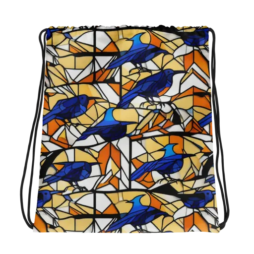 Stained Sky on a Drawstring Bag