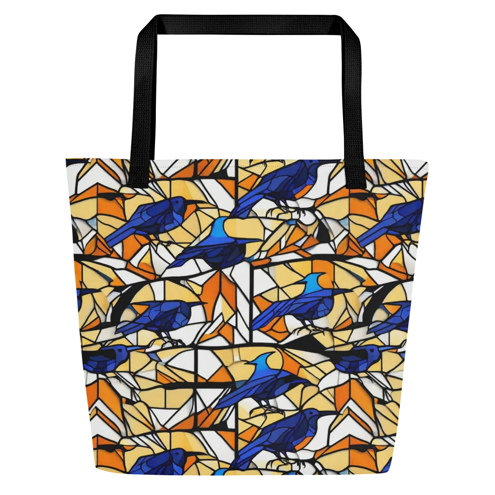 Stained Sky on Large Tote Bag W/ Pocket — Front