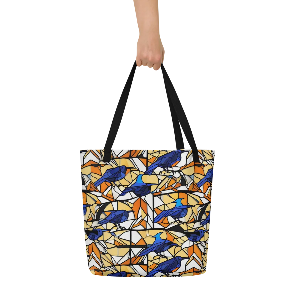 Stained Sky on Large Tote Bag W/ Pocket — Front