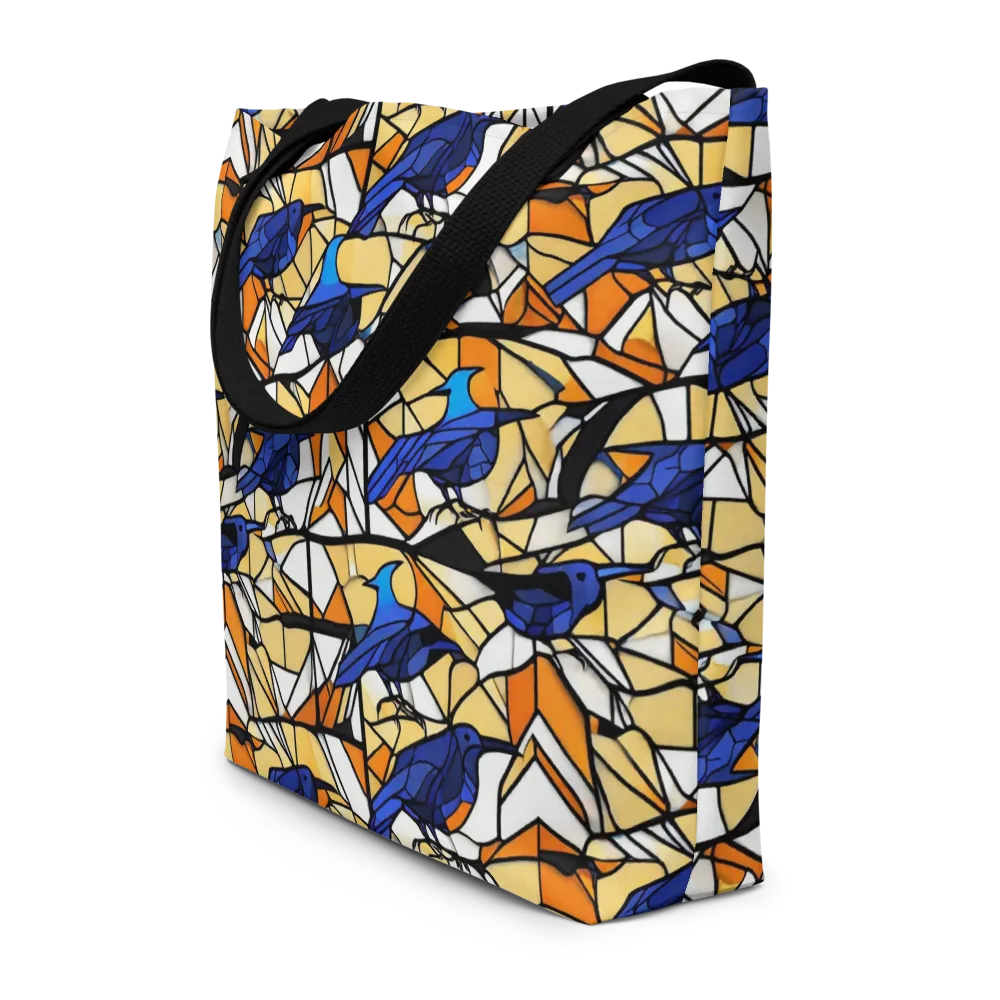 Stained Sky on Large Tote Bag W/ Pocket — Front