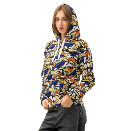 Stained Sky on a Cotton Hoodie