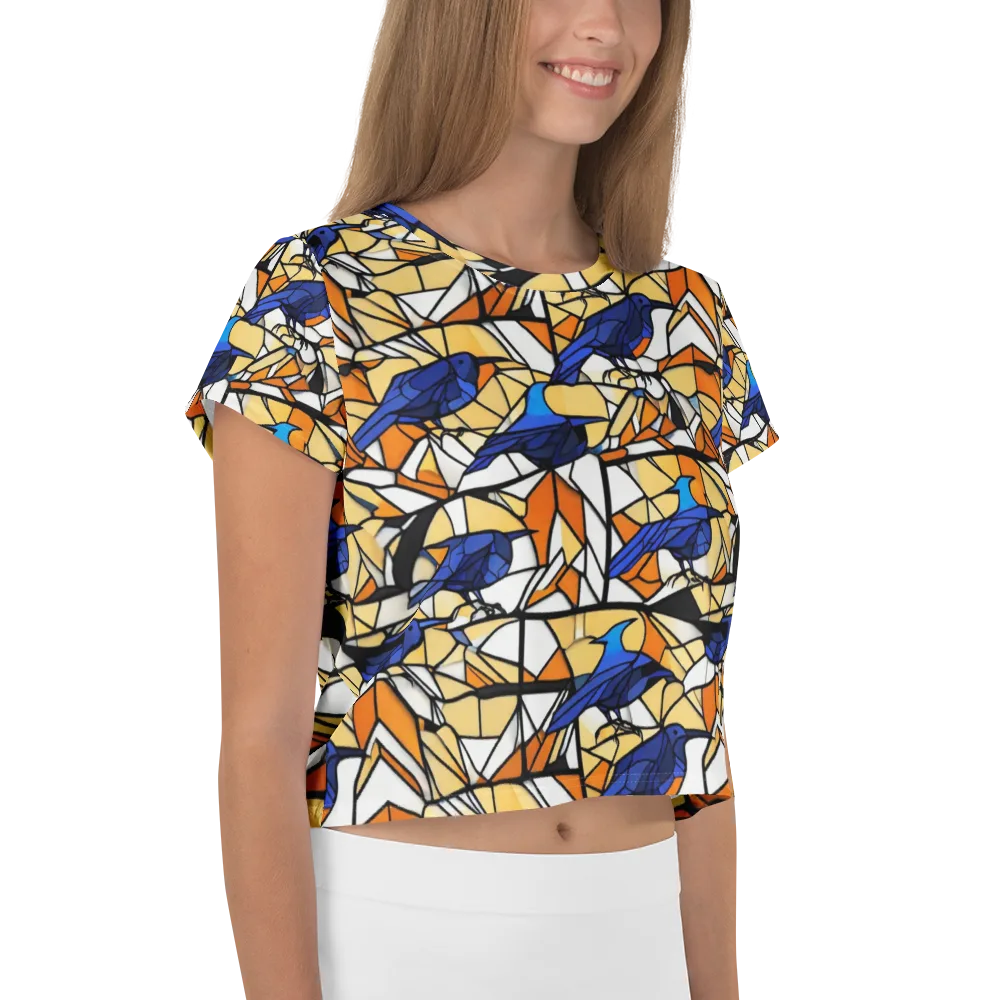 Stained Sky on Crop Tee — Right