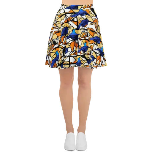 Stained Sky on a Skater Skirt