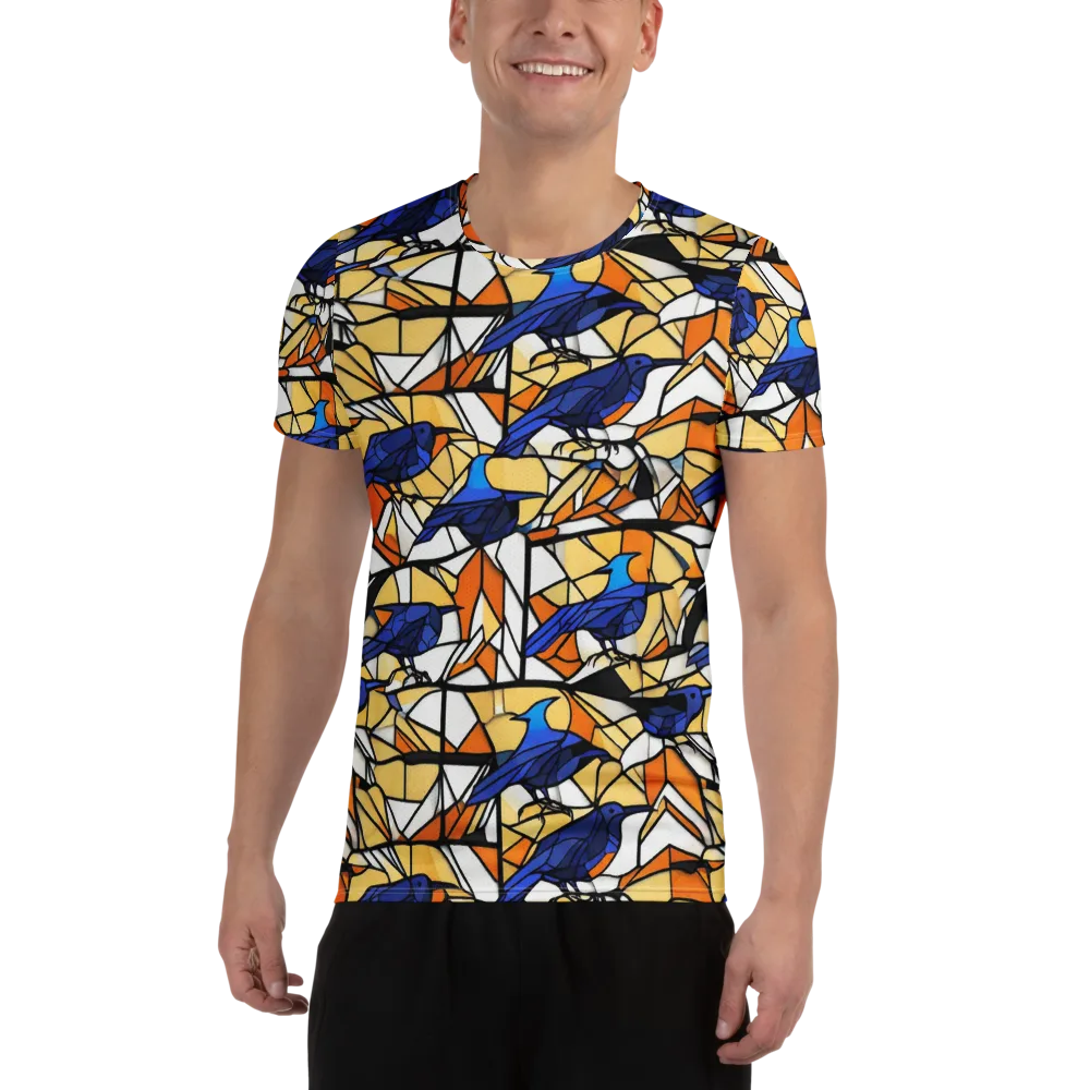 Stained Sky on Men's Athletic T-Shirt — Front
