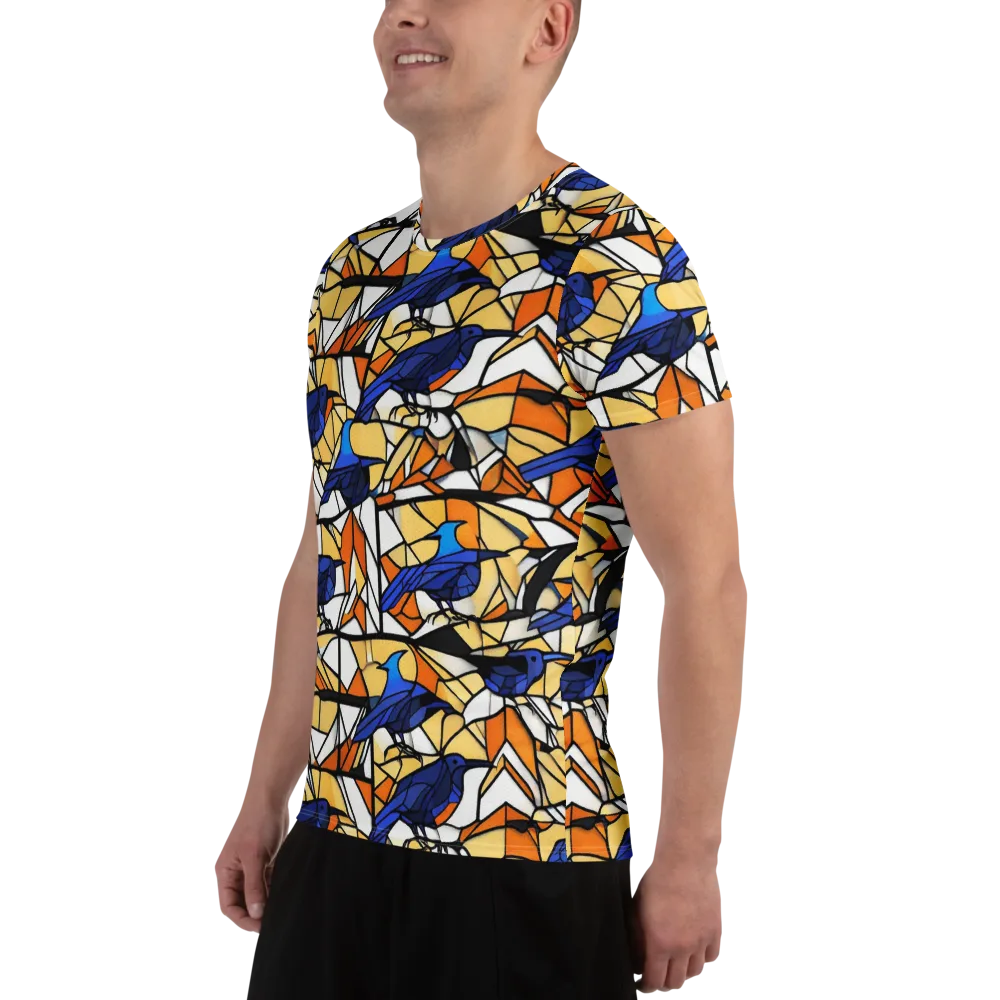 Stained Sky on Men's Athletic T-Shirt — Left