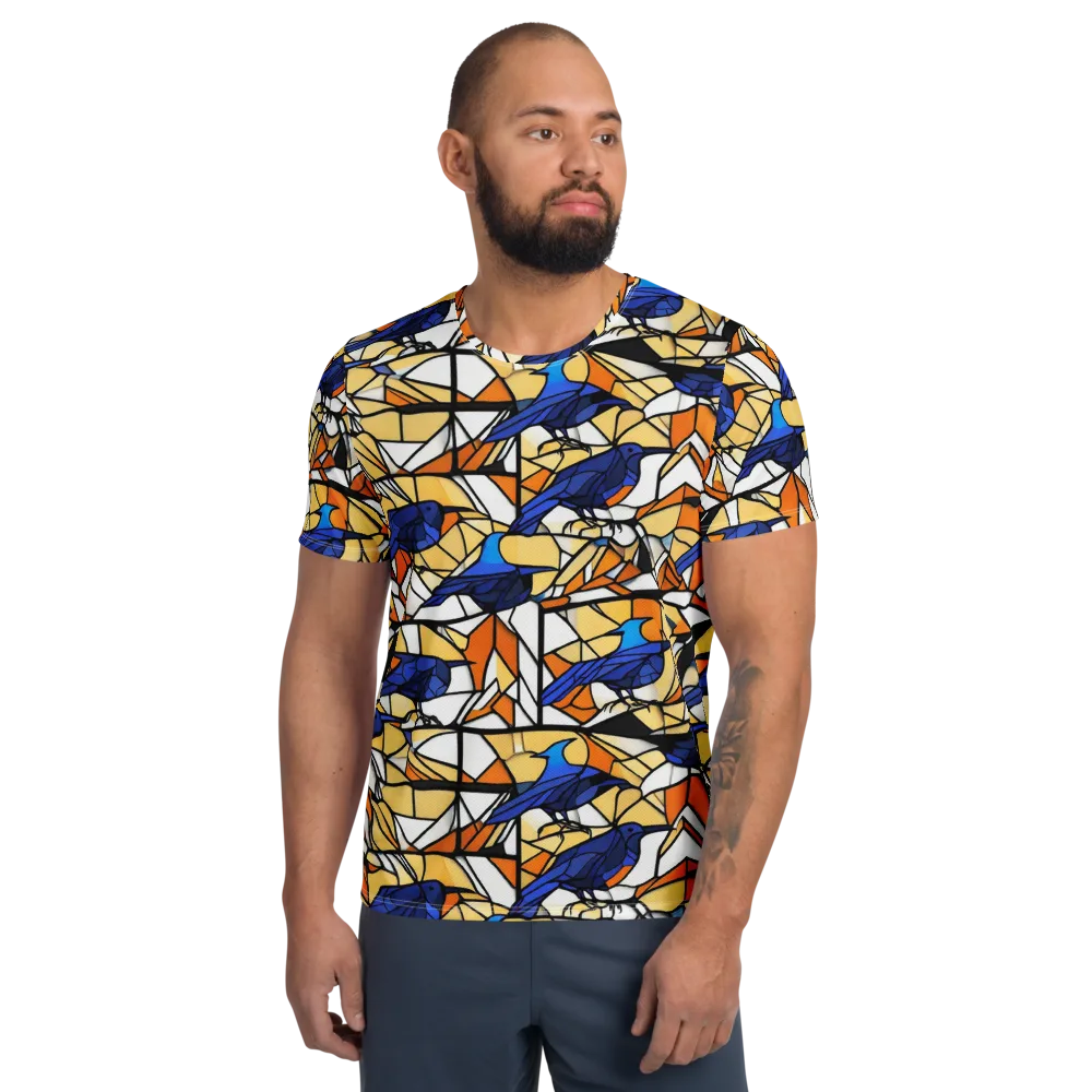 Stained Sky on Men's Athletic T-Shirt — Front