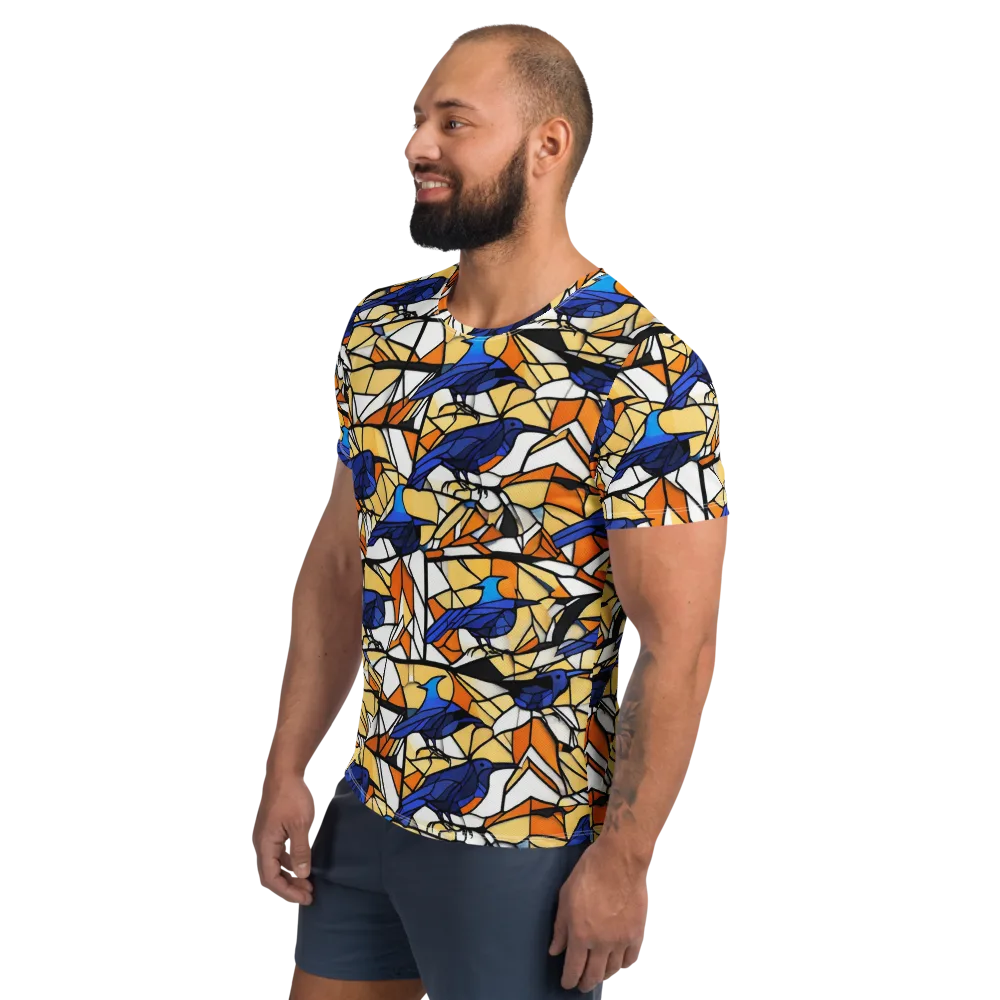 Stained Sky on Men's Athletic T-Shirt — Left