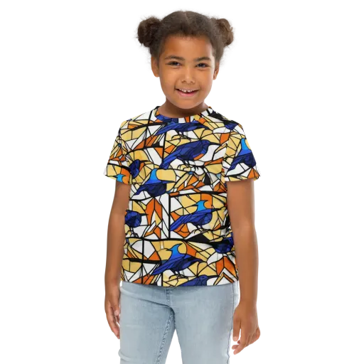 Stained Sky on a Kids Crew Neck T-Shirt