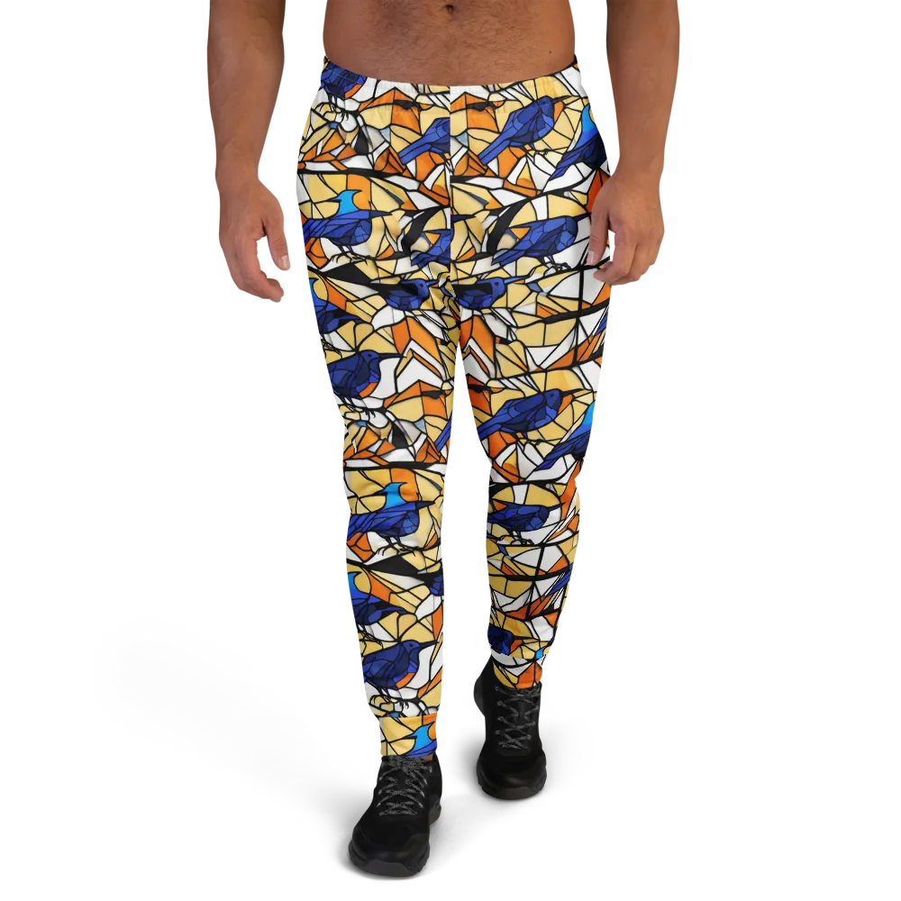 Stained Sky on Men's Joggers — Front