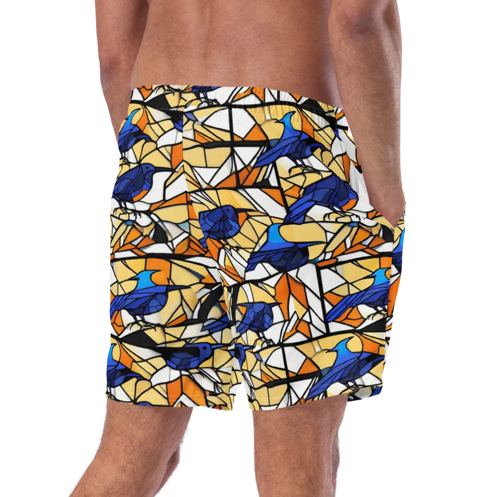 Stained Sky on Swim Trunks — Right Back