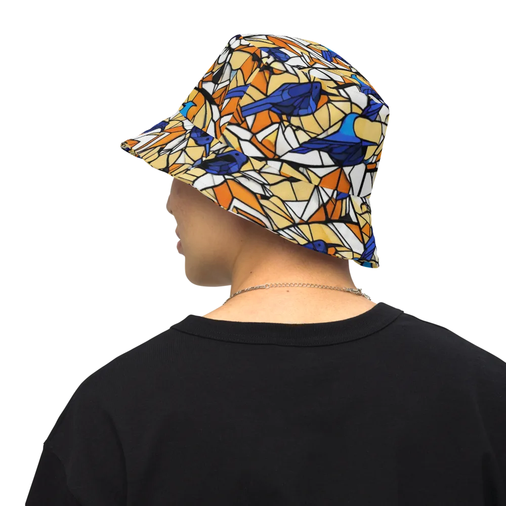Stained Sky on Reversible Bucket Hat — Back Inside