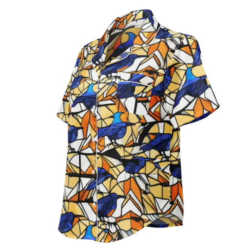 Stained Sky on a Women's Short Sleeve Pajama Top