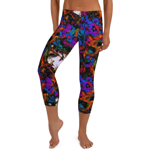 Sultry Smoke on a Capri Leggings