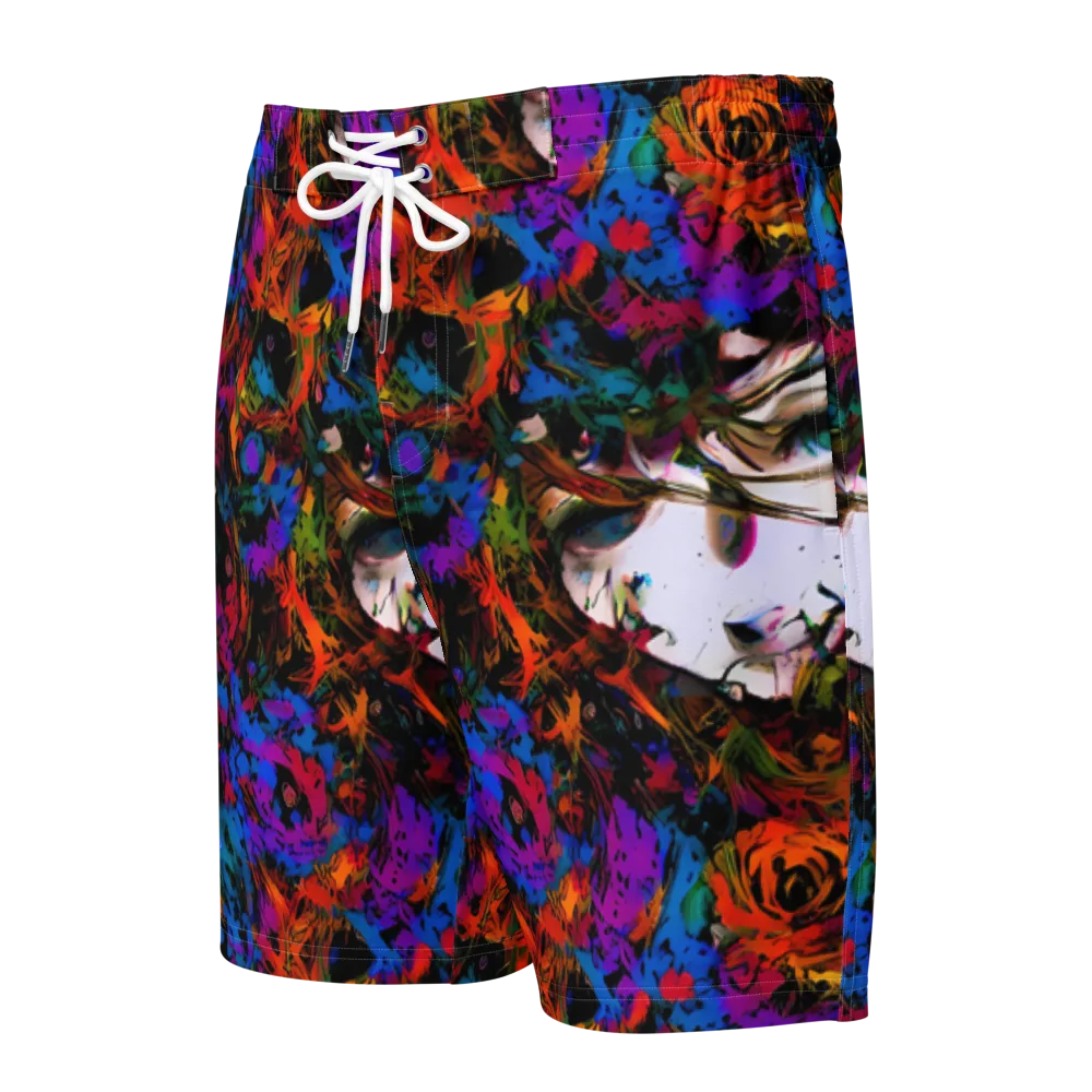 Sultry Smoke on Men's Board Shorts — Front