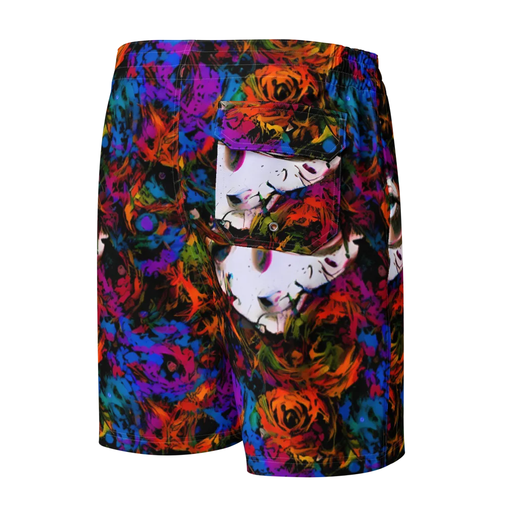 Sultry Smoke on Men's Board Shorts — Back