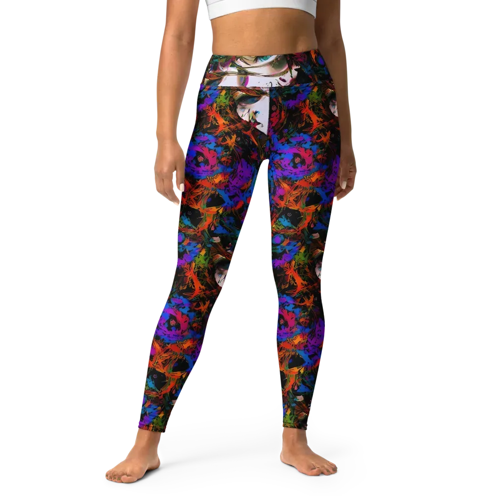 Sultry Smoke on Yoga Leggings — Front