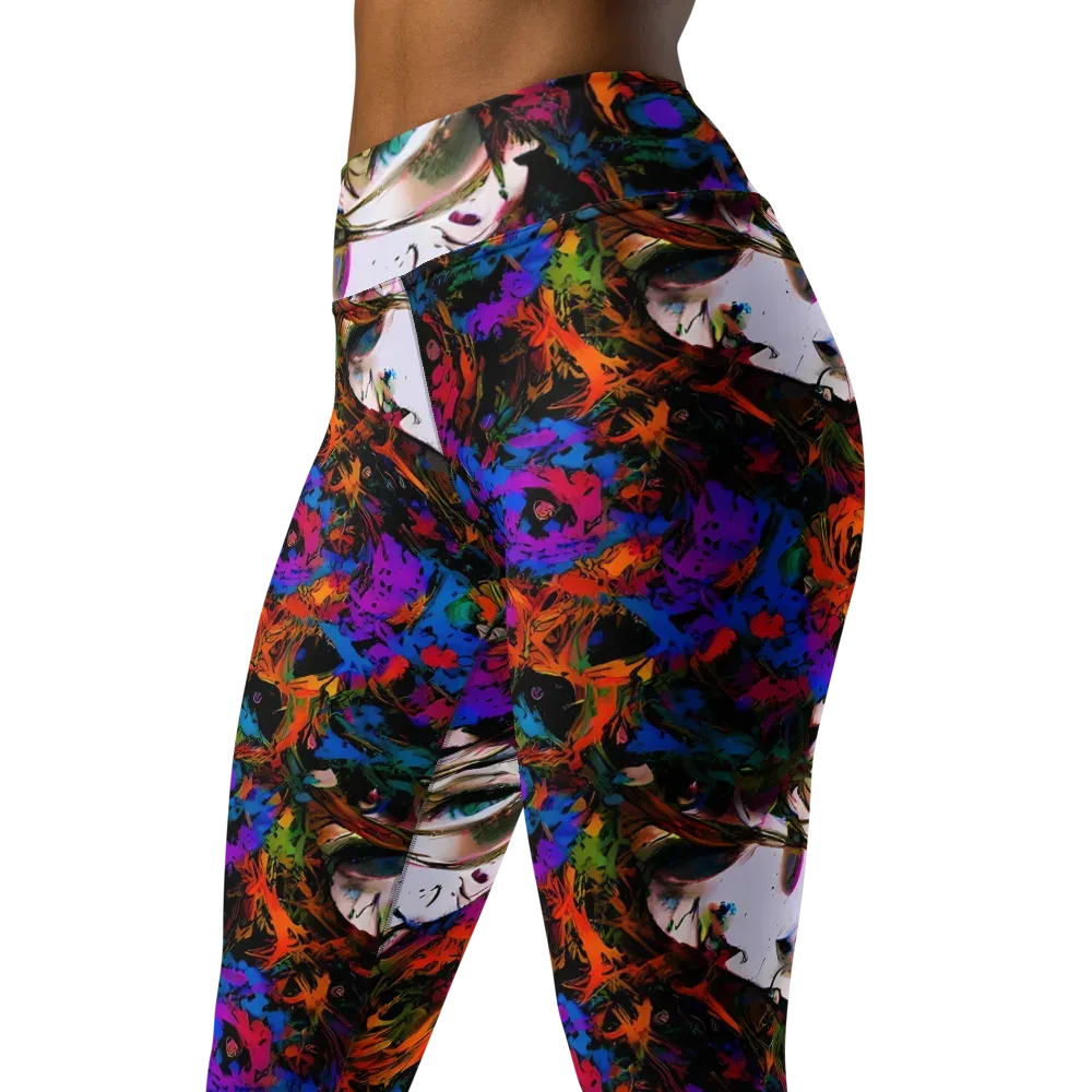 Sultry Smoke on Yoga Leggings — Left Front
