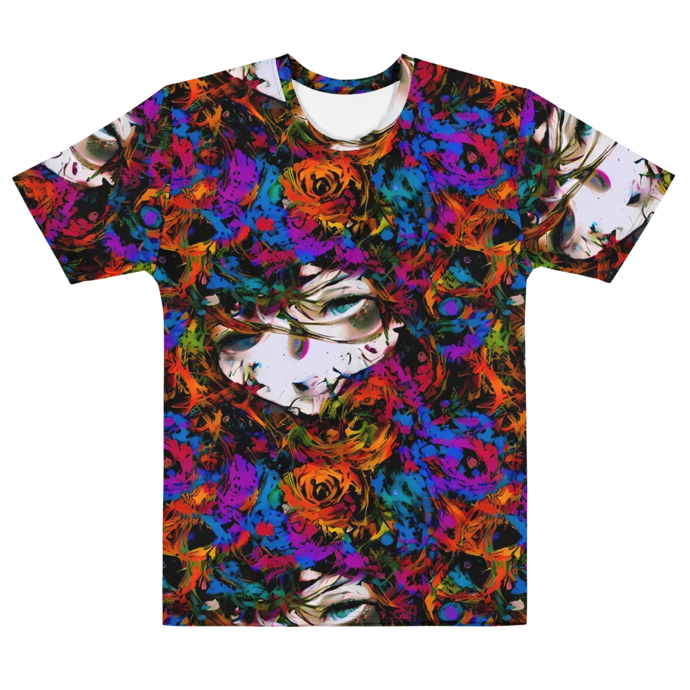 Sultry Smoke on Men's Cotton Crew Neck T-Shirt — Front