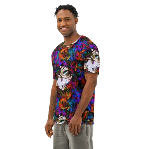 Sultry Smoke on a Men's Cotton Crew Neck T-Shirt