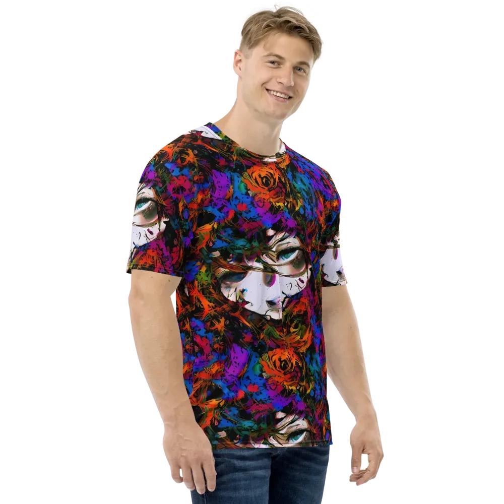Sultry Smoke on Men's Crew Neck T-Shirt — Right